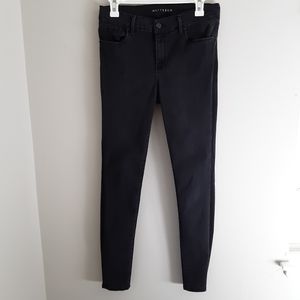 Mott & Bow Charcoal Gray Black Mid-rise Skinny Jeans